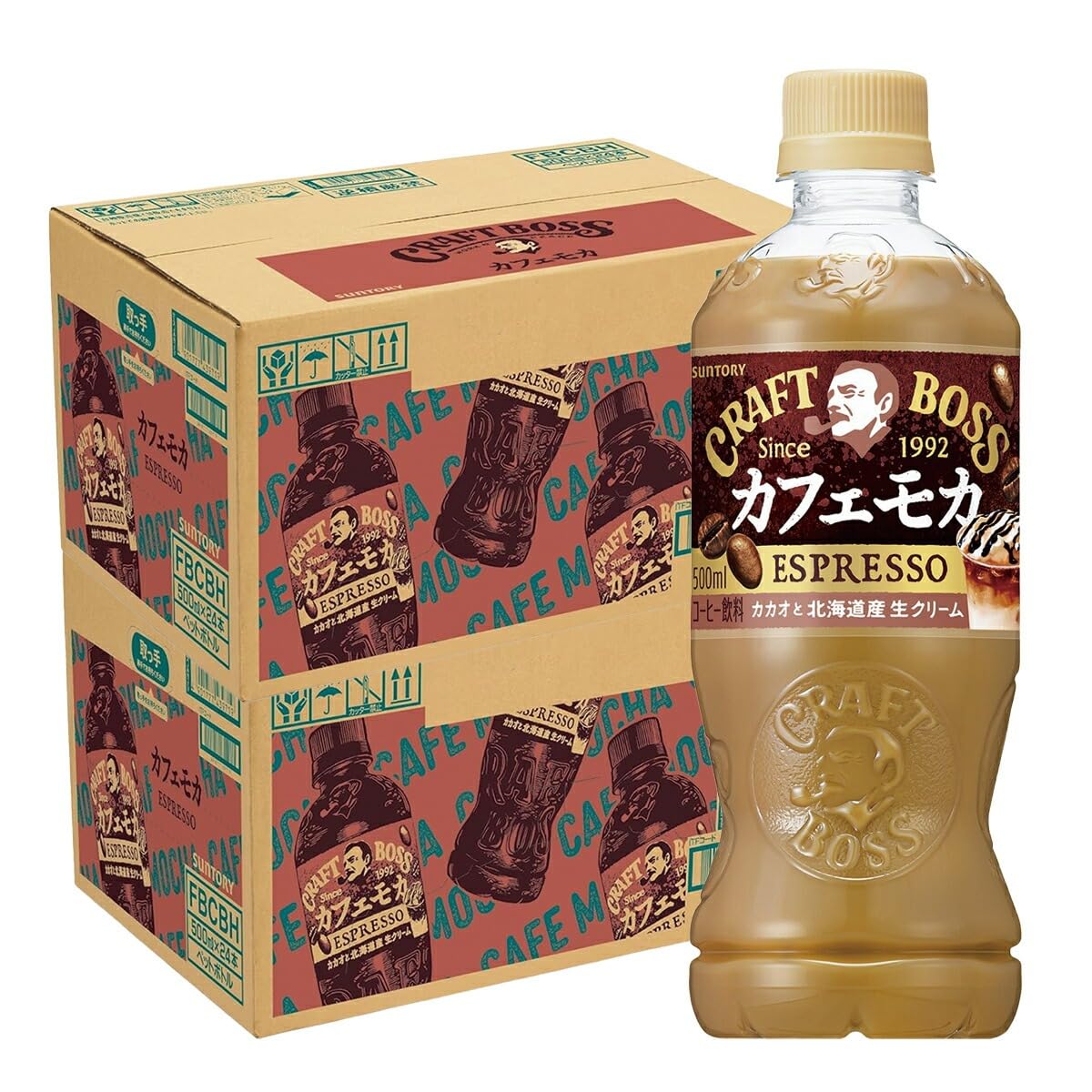 Amazon.co.jp: サントリー クラフトボス カフェモカ 500ml×2ケース/48